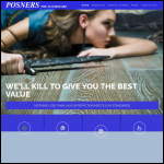 Screen shot of the Posners - the Floor Store website.
