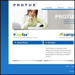Screen shot of the Protus Electronics Ltd website.