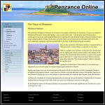 Screen shot of the Penzance Harbour website.