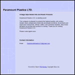 Screen shot of the Paramount Plastic Productions Ltd website.
