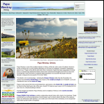 Screen shot of the Papa Westray Airport website.