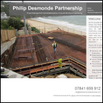 Screen shot of the Philip Desmonde Partnership website.