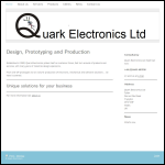 Screen shot of the Quark Electronics Ltd website.