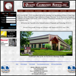 Screen shot of the Quality Calibration Services Ltd website.