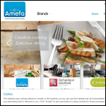 Screen shot of the Amefa (UK) Ltd website.