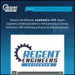 Screen shot of the Regent Engineers (Pressing) Ltd website.