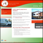 Screen shot of the Rent-A-Pump (Services) website.
