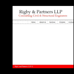 Screen shot of the Rigby & Partners website.
