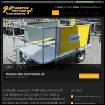Screen shot of the Ross Electric Vehicles Ltd website.
