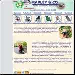Screen shot of the Rapley & Co website.