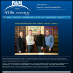 Screen shot of the RM Engineering Services website.