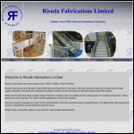 Screen shot of the Risuda Fabrications website.
