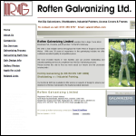 Screen shot of the Roften Galvanizing Ltd website.