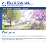 Screen shot of the Rice & Cole Ltd website.