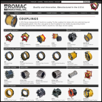 Screen shot of the Romac International Products website.