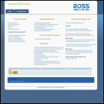 Screen shot of the Ross & Partners website.