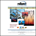 Screen shot of the Rellumit Filtration Ltd website.