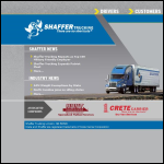 Screen shot of the Shaffer website.
