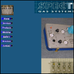 Screen shot of the Spectrum Gas Systems Ltd website.
