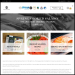 Screen shot of the Springs Smoked Salmon website.