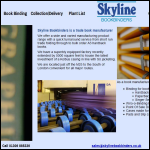 Screen shot of the Skyline Bookbinders Ltd website.