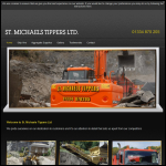 Screen shot of the St Michaels Tippers Ltd website.