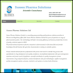 Screen shot of the Sussex Pharmaceutical Ltd website.