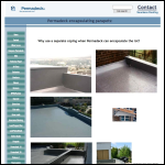 Screen shot of the Seamless Roofing (Systems) Ltd website.