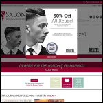 Screen shot of the Salon Services website.