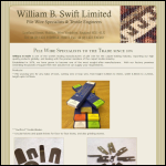 Screen shot of the Swift, William B. Ltd website.