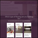 Screen shot of the Sharon Leon Carpets website.