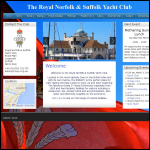 Screen shot of the Suffolk Sailing website.