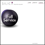 Screen shot of the Silica Systems Ltd website.