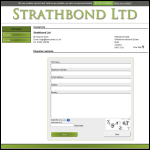 Screen shot of the Strathbond Ltd website.