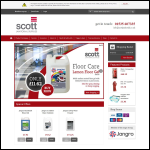 Screen shot of the Scott Janitorial Supplies Ltd website.