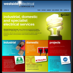 Screen shot of the Shetland Electrical Services website.