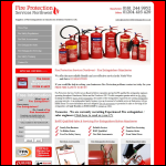 Screen shot of the Stockport Fire Extinguishers website.