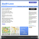 Screen shot of the Swift-Loos website.