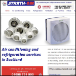 Screen shot of the Strath-Air Ltd website.