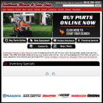 Screen shot of the Southeast Saw Service website.