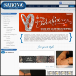 Screen shot of the Sabona of London Ltd website.
