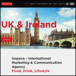 Screen shot of the Sopexa (UK) website.