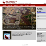 Screen shot of the Soils Engineering Ltd website.