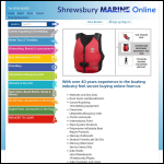 Screen shot of the Shrewsbury Marine Services website.