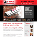 Screen shot of the Swat Security website.