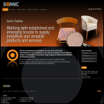 Screen shot of the Somic plc website.