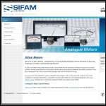 Screen shot of the Sifam Ltd website.