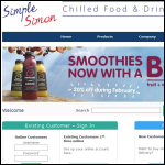 Screen shot of the Simple Simon Foods Ltd website.