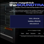 Screen shot of the Soundtracs website.
