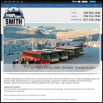 Screen shot of the Smiths Transport Services Ltd website.